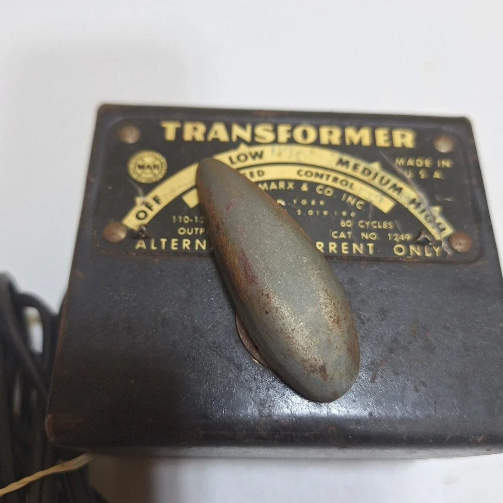 Vintage Marx No. 1249 Model Train Transformer 7-13V Made USA Untested